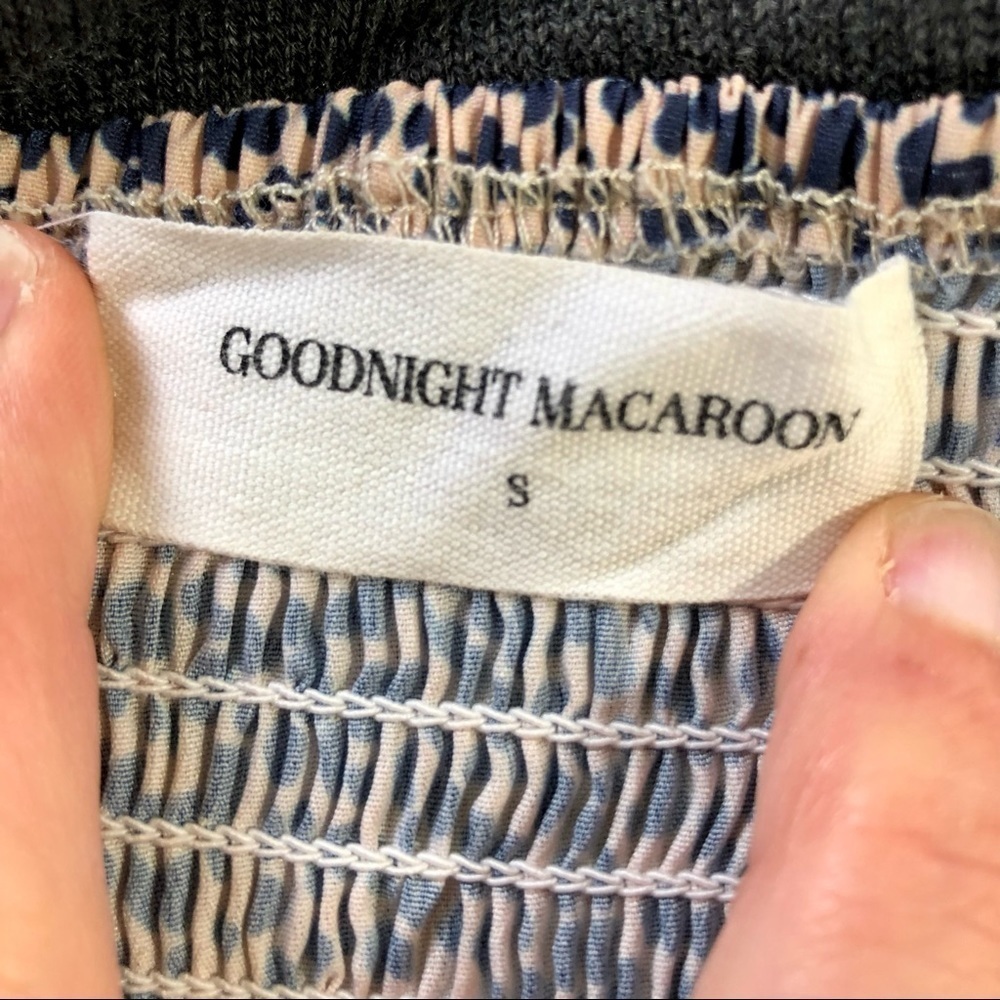 Goodnight Macaroon retro 90s tiered slip dress mini cheetah print size small - Picture 4 of 4
